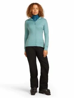 mmtsklep Polary I Bluzy-Bluza Icebreaker Merino 260 Quantum Longsleeve Zip Hoodie Women