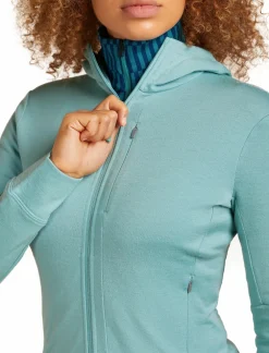 mmtsklep Polary I Bluzy-Bluza Icebreaker Merino 260 Quantum Longsleeve Zip Hoodie Women