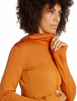 mmtsklep Polary I Bluzy-Bluza Icebreaker Merino 260 Quantum Long Sleeve Zip Hoodie Jacket Women