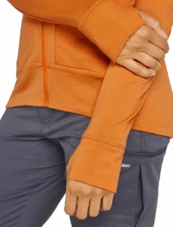 mmtsklep Polary I Bluzy-Bluza Icebreaker Merino 260 Quantum Long Sleeve Zip Hoodie Jacket Women