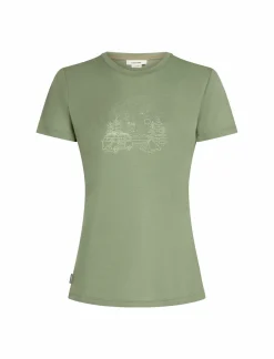 mmtsklep Koszulki I Koszule-Koszulka Damska Icebreaker Merino Tech Lite III SS Tee Van Camp