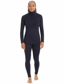 mmtsklep Koszulki I Koszule|Bielizna Termoaktywna-Koszulka Icebreaker Merino 260 Tech Longsleeve Half Zip Thermal Top Women