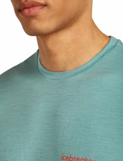 mmtsklep Koszulki I Koszule-Koszulka Icebreaker Merino Tech Lite SS Tee Wordmark Men