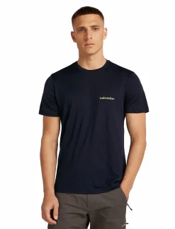mmtsklep Koszulki I Koszule-Koszulka Icebreaker Merino Tech Lite SS Tee Wordmark Men