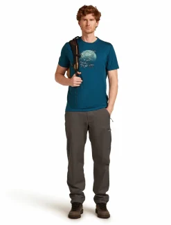 mmtsklep Koszulki I Koszule-Koszulka Icebreaker Merino Tech Lite SS Tee Ruapehu Round Men