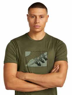 mmtsklep Koszulki I Koszule-Koszulka Icebreaker Merino Tech Lite SS Tee In The Wild Men