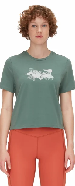 mmtsklep Koszulki I Koszule-Koszulka Mammut Massone T-Shirt Cropped Women Rocks