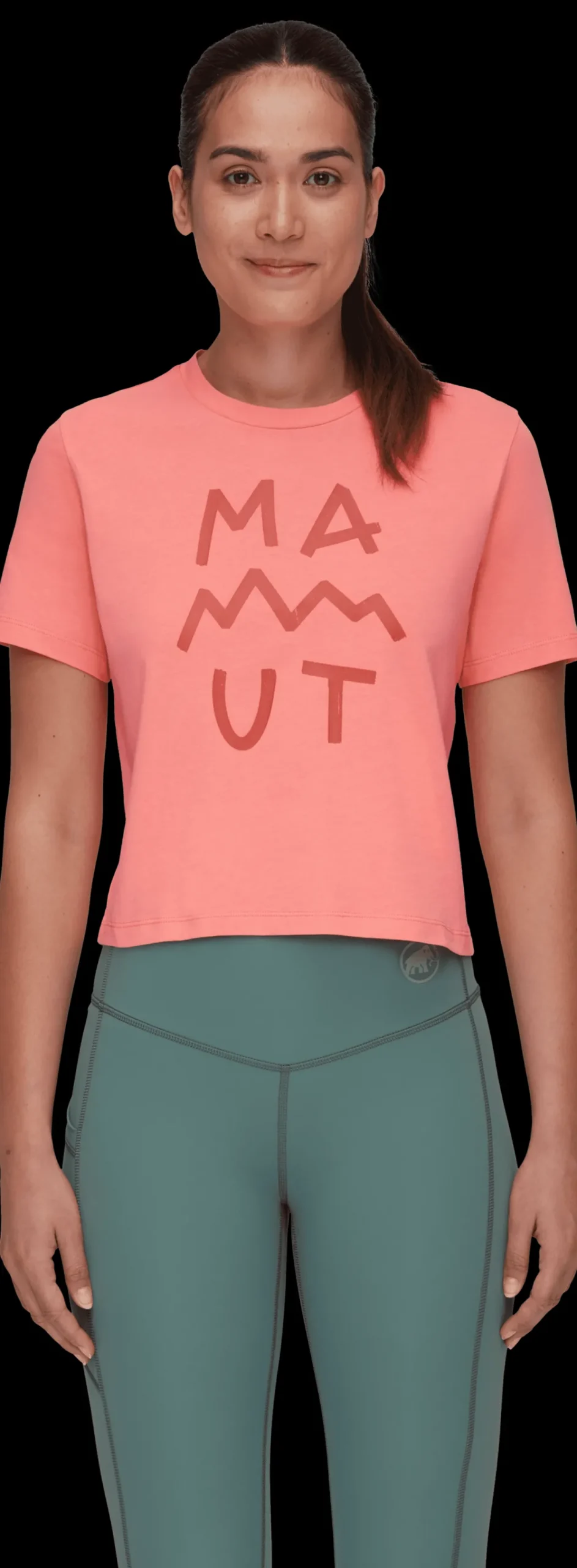 mmtsklep Koszulki I Koszule-Koszulka Mammut Massone T-Shirt Cropped Women Lettering