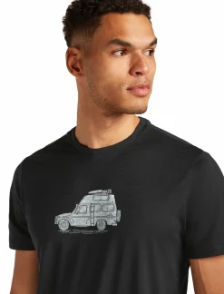 mmtsklep Koszulki I Koszule-Koszulka Męska Icebreaker Merino Tech Lite III SS Tee Cosy Camper