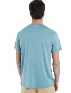 mmtsklep Koszulki I Koszule-Koszulka Męska Icebreaker Merino Tech Lite III SS Tee Cadence Paths