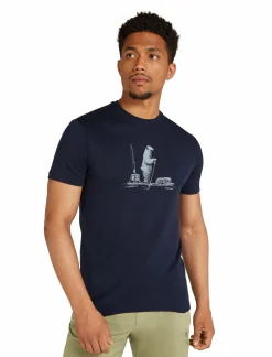 mmtsklep Koszulki I Koszule-Koszulka Męska Icebreaker Merino Tech Lite III SS Tee Polar Paddle