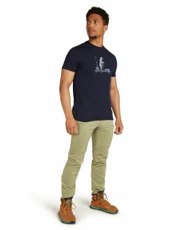 mmtsklep Koszulki I Koszule-Koszulka Męska Icebreaker Merino Tech Lite III SS Tee Polar Paddle
