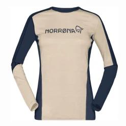 mmtsklep Koszulki I Koszule|Bielizna Termoaktywna-Koszulka Norrona Falketind Equaliser Merino Round Neck Longsleeve Women
